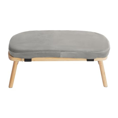 Meditation Bench, Foldable& Ergonomic Meditation Stool, Foldable Kneeling Meditation Bench, Seiza Bench Wooden Meditation Stool Chair Zen Lotus Yoga Stool Floor Sitting Prayer Bench Removable