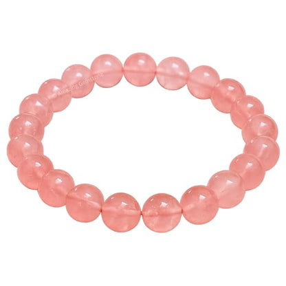 Amazing Gemstone Crystal Bracelet for Women Men's Gifts - Protection Healing Crystal Bracelet - 8mm Gemstone Beaded Stretchable Bracelet Pulseras Para Hombres Mujer Stocking Stuffers Mothers Day Gift (Cherry Quartz) - color: Cherry Quartz