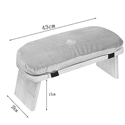 Meditation Stool, Wooden Kneeling Stool with Locking Hinge, Ergonomic Meditation Bench, Collapsible Meditation Stool, Kneeling seat on The Floor/Purple / 43 * 20 * 17cm - color: Purple