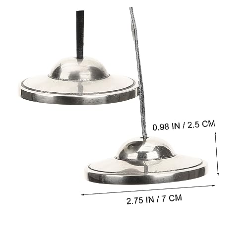 Totority 1set Tibetan Tingsha Cymbals Bell Finger Cymbals for Meditation and Yoga Musical Instrument for Spiritual Practices Compact Design for
