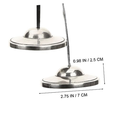 Totority 1set Tibetan Tingsha Cymbals Bell Finger Cymbals for Meditation and Yoga Musical Instrument for Spiritual Practices Compact Design for