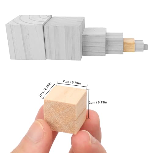 1000 PCS Premium 0.79 Inch Wooden Cubes, Natural Pine Wood Cubes for Crafts, Wood Blocks Ready for Artistic DIY Projects-Unleash Creativity with Blank Wood Blocks - size: 1000 PCS 0.79 Inch
