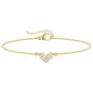 3mm Diamond Classic Tennis Bracelet for Women Dainty, Gold Jesus Cross Bracelets Trendy, 14K Gold Plated Heart/Evil Eye/Pearl/Starfish & Seashell Charm Bracelets for Women Bulk - style: Gold Plated Heart