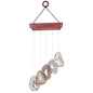 rockcloud Agate Slices Geode Wind Chime Home Garden Decoration Figurine - color: Brown