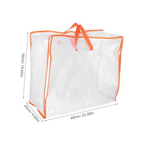 KESYOO Transparent Storage Bag for Clothes Comforters and Blankets Large Capacity Organizer with Window for Moving and Travel