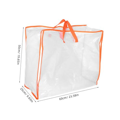 KESYOO Transparent Storage Bag for Clothes Comforters and Blankets Large Capacity Organizer with Window for Moving and Travel