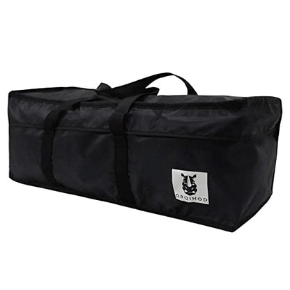 Outdoor Cushion Storage Bag Waterproof, Extra Large Bag for Outdoor Cushions 420D Heavy Duty Patio Furniture Cushion Storage Bags with Zipper 65 Inch, Black - size: 65x20x28in
