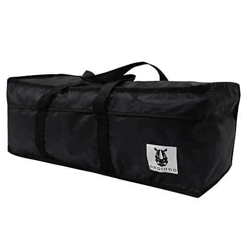 Outdoor Cushion Storage Bag Waterproof, Extra Large Bag for Outdoor Cushions 420D Heavy Duty Patio Furniture Cushion Storage Bags with Zipper 65 Inch, Black - size: 65x20x28in