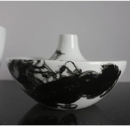 Vase Desktop Modern Ink Ceramic Living Room Entrance Flower Arrangement Desktop Decoration Chinese Study Zen Decoration