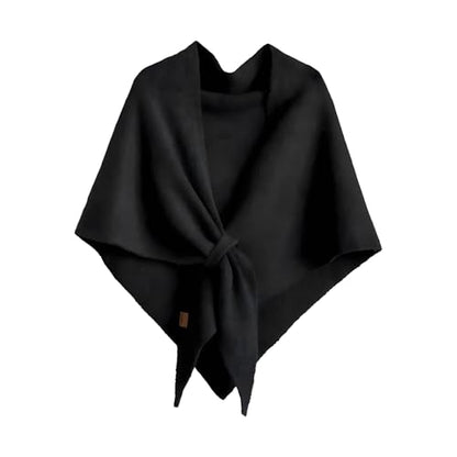 Women's Solid Color Shawl - Pashmina Shawl Wraps Women Knitted Shawls and Wraps Cardigan Cape Wool Sweater Shawl Scar - color: #02