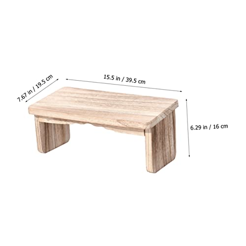 Toyvian Meditation Bench Wooden Stool Non-Slip Folding Buddhist Kneeler for Home Use Lightweight Durable Design for Prayer and Relaxation Strong Load-Bearing Convenient Storage