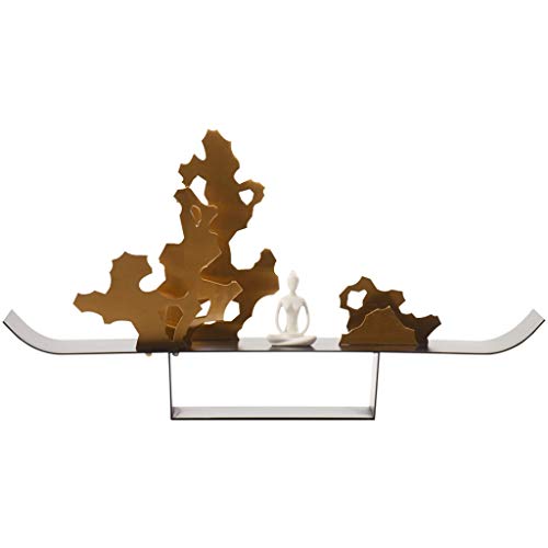 New Chinese Zen Metal Rockery Ornaments Dry Landscape Tea Room Living Room Entrance Hotel Home Decoration