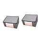 ABOOFAN 2pcs Non-woven Fabrics Storage Bags Foldable Quilt Storage Bag for Clothes and Bedding Light Grey Organizer Capacity for Home
