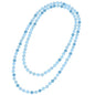 Beaded Necklace Hand Knotted for Woman - color: Aquamarine 1