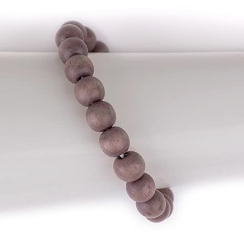 Wood Bead Bracelet - color: Brown, size: Large Beads
