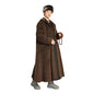 Unisex Men Women Windbreaker Meditation Cloak Overcoat - color: Coffee, size: 135cm