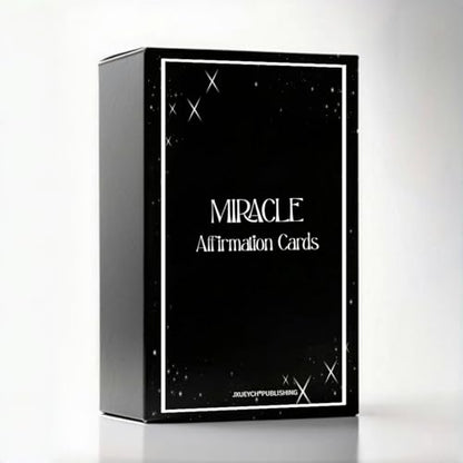 Jxueych Miracle Affirmation Cards for Women - Daily Motivational & Inspirational Positive Mantras Cards | Mindfulness & Encouragement Gift Set for Self-Care