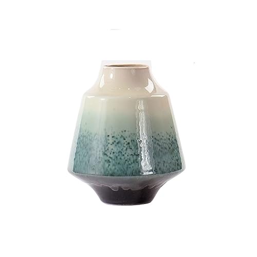 Room Decor Chinese Zen Ceramic Vase Ornament Living Room TV Cabinet Entrance Decoration Household Flower Arranger Decoration Dining Table Centerpiece Decor (Color : A) - color: A