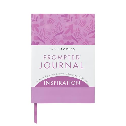 TableTopics Inspiration Prompted Journal for Women with Questions, Quotes, Biographies, & Creative Tasks for Increased Motivation, Improved Mood, Self-Confidence, Wellness, & Personal Development - style: Inspiration