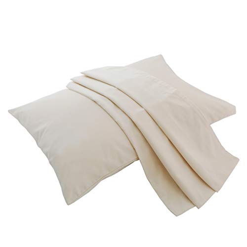 Organic Cotton Pillow Case - One Pack 16"x 22" Kids Pillow Cover - 300 TC Thread Count - Soft, Safe and Hypoallergenic - Off White - size: Organic 16*22