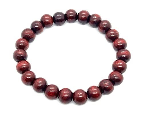 Cultivate Peace: 10mm Rosewood Stretch Bracelet - Wrist size 7.5 Inches