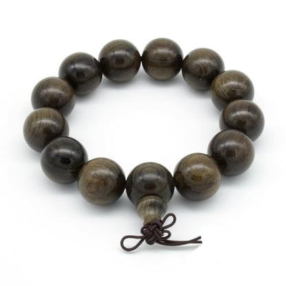 Zen Dear Unisex Burried Ebony Prayer Beads Buddha Buddhist Prayer Beads Meditation Mala Necklace Bracelet - style: 18mm 13 Beads