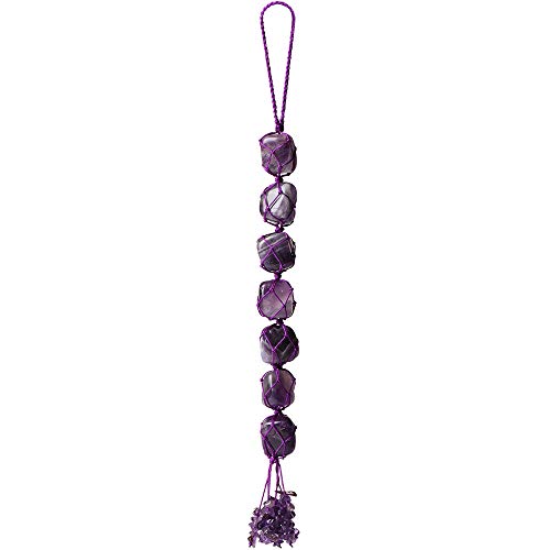 Healing Crystals Home Interior Decoration Car Hanging Ornaments Good Luck Home Window Decoration for Reiki Healing Good Luck Feng Shui (Amethyst) - color: C-style 4