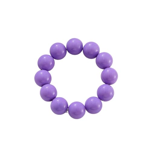 18MM Bohemian Seed Bead Bracelet - Handmade Multicolor Beaded Accessory for Women |Adjustable Beaded Jewelry Gift Stretchable Bracelet for Her Gift - color: Purple