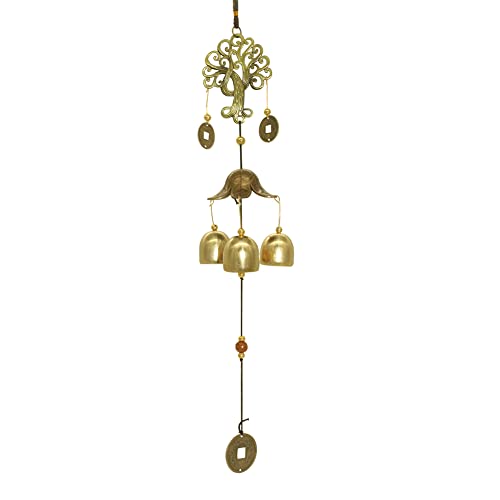 Wind Chimes Outdoor Fortune Tree Metal Bells Feng Shui WindChimes for Lucky Home Garden Patio Yard Hanging Decor Gift
