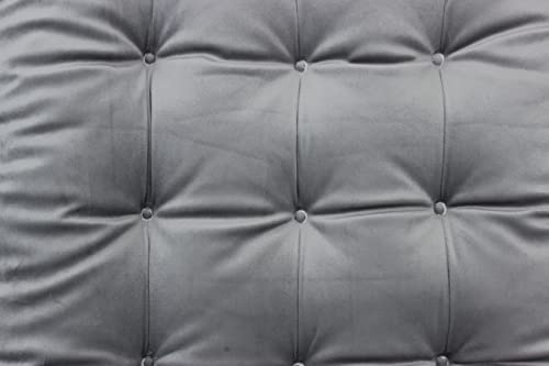 Velvet Bench Cushion for Outdoor Furniture, Anti-Slip Bottom Settee Cushions for Bay Window Loveseat Sofa, Non-Skid Rocking Chair Reclinger Car Seat Pads 17.7 L X 17.7 W, Light Grey - color: Light Grey, style: 17.7 L X 17.7 W