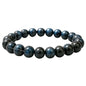 Amazing Gemstone Crystal Bracelet for Women Men's Gifts - Protection Healing Crystal Bracelet - 8mm Gemstone Beaded Stretchable Bracelet Pulseras Para Hombres Mujer Stocking Stuffers Mothers Day Gift (Blue Tiger Eye) - color: Blue Tiger Eye