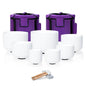 6-12inch White 432hz Quartz Crystal Singing Bowls Set of 7, for Healing Mindfulness Meditation Yoga Sound Baths with Case Mallet Suede Striker - color: White Singing Bowls, size: 6-12 inch A-G Note 432hz
