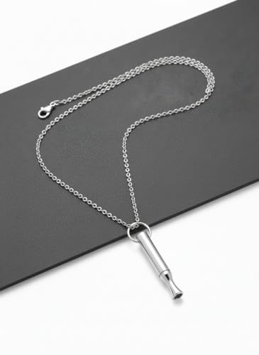 Breathing Easy Necklace, Mindfulness Breathing Stainless Steel Pendant for Stress Relief, Anxiety Management & Smoking Cessation Aid, Intricate Engraving for Men Women - color: B-Sliver