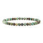 Cherry Tree Collection - Small, Medium, Large Sizes - Gemstone Beaded Bracelets For Women and Men - 4mm Round Beads - color: African Turquoise, size: Small