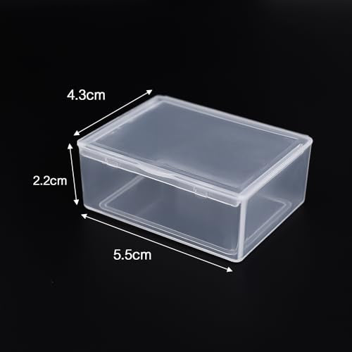 Transparent Storage Box Rectangular Plastic Jewelry Stationery Container Case Multipurpose Home Organizer Boxes