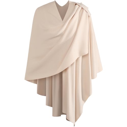 Shawl Wraps for Women, Front Poncho Wrap Sweater Cross Open Poncho Wraps, Knitted Elegant Shawls for Fall Winter