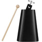 Eastrock 7 inch Metal Steel Cow Bells Noise Makers Hand Percussion Cowbell with Stick for Drum Set - size: 7''