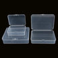 3Pcs Mixed Sizes Clear Plastic Jewelry Storage Box - Rectangular Mini Organizer Containers with Hinged Lids, Ideal for Small Items & Craft Projects