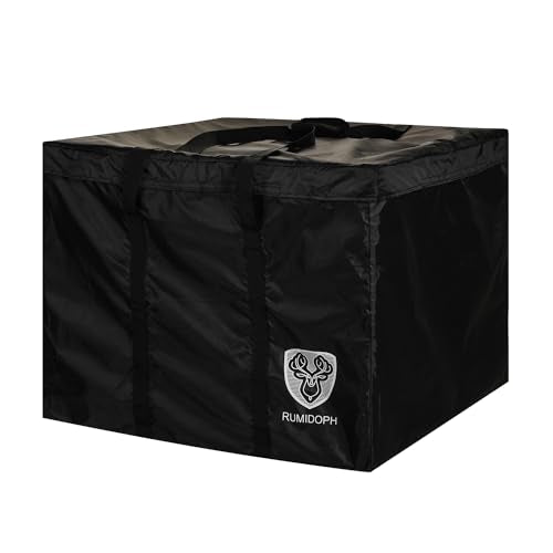 Outdoor Cushion Storage Bag Waterproof Square Large Patio Storage Bags with Zipper for Outdoor Furniture Cushion, 32 x32 x24IN - size: 32x32x24IN