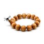 Zen Dear Unisex Thuja Sutchuenensis Wood Beads Wooden Bracelet Necklace Prayer Mala Wristband Bracelet - style: 15mm 15 Beads