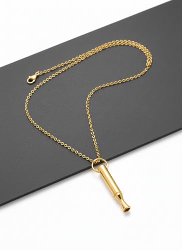 Breathing Easy Necklace, Mindfulness Breathing Stainless Steel Pendant for Stress Relief, Anxiety Management & Smoking Cessation Aid, Intricate Engraving for Men Women - color: B-Gold