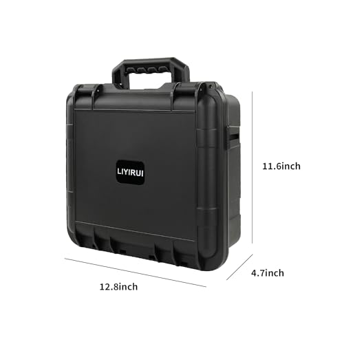 Portable Hard Case - Waterproof Carrying Case,with DIY Foam,Medium,12.8 * 11.6 * 4.7 inch - size: Medium