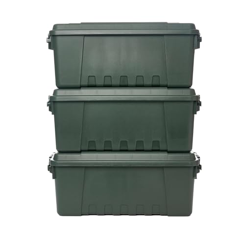 Plano Storage Trunks - color: Olive Drab, style: Medium - 3 pack