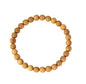 Sandalwood Bracelet for Women Men Buddhist Prayer Strand Chandan Bracelet Handmade Stretchable Elastic Sandalwood Beaded Wristbands for Yoga Meditation - style: 6mm Beads