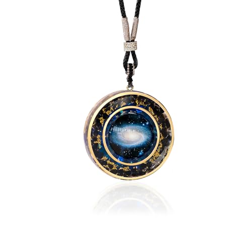 Day Day Up Orgonite Necklace - Sri Yantra Rotatable Pendant For Anti Stress Anxiety & Meditation - Malachite And Tiger Stone For Spiritual Healing & Positive Energy - color: Style 6