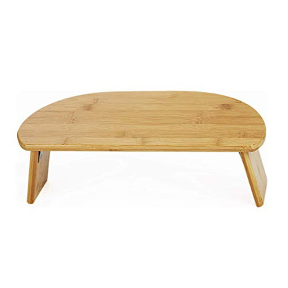 Mindful and Modern Folding Meditation Bench with Locking Magnetic Hinges - Bamboo Kneeling Stool for Zen Meditating Posture - Bonus Portable Travel Carry Bag