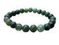 GAF TREASURES Crystal Bead Bracelet, Genuine Stretch Gemstone Bracelet, Healing Crystal Bracelet, Gift for Men & Women - color: Moss Agate, size: 2 Bracelets
