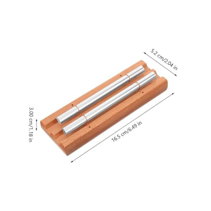 2Sets Meditation Chimes Wooden Hand Chimes with Mallet for Mindfulness and Yoga Practice Durable and Wood Construction for Resonating Echo and Beautiful Tones