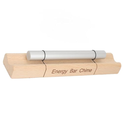 Aluminum Alloy Meditation Chimes, Solos Hand Chime, Wooden Mindfulness Single Sound Hand Bell, Cherry Wood for Relaxation, Prayer, Yoga, Eastern Energy, Music Classrooms