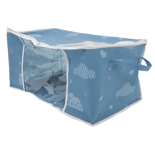MAGICLULU Large Capacity Waterproof Quilt Storage Bag Window Zipper Closure for Clothes and Bedding Portable Organizer for Home Use